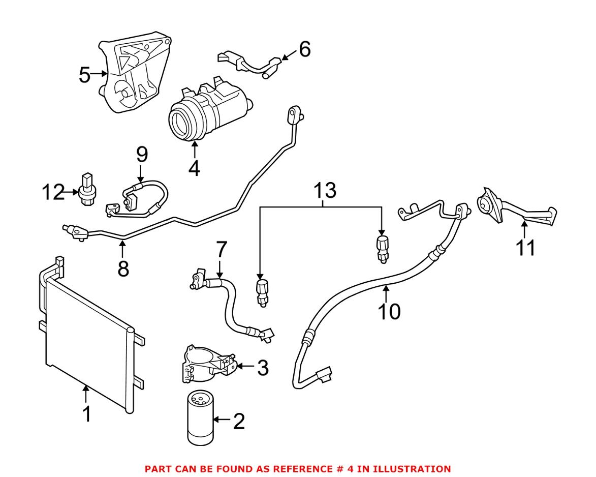 BMW A/C Compressor (New) 64526918749